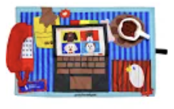 Patchwork Pet Work from Home Playmat 22" x 14"